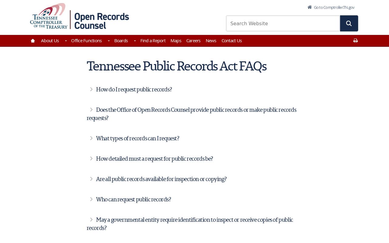 Carroll County warrant records access guidance from the Tennessee Comptroller