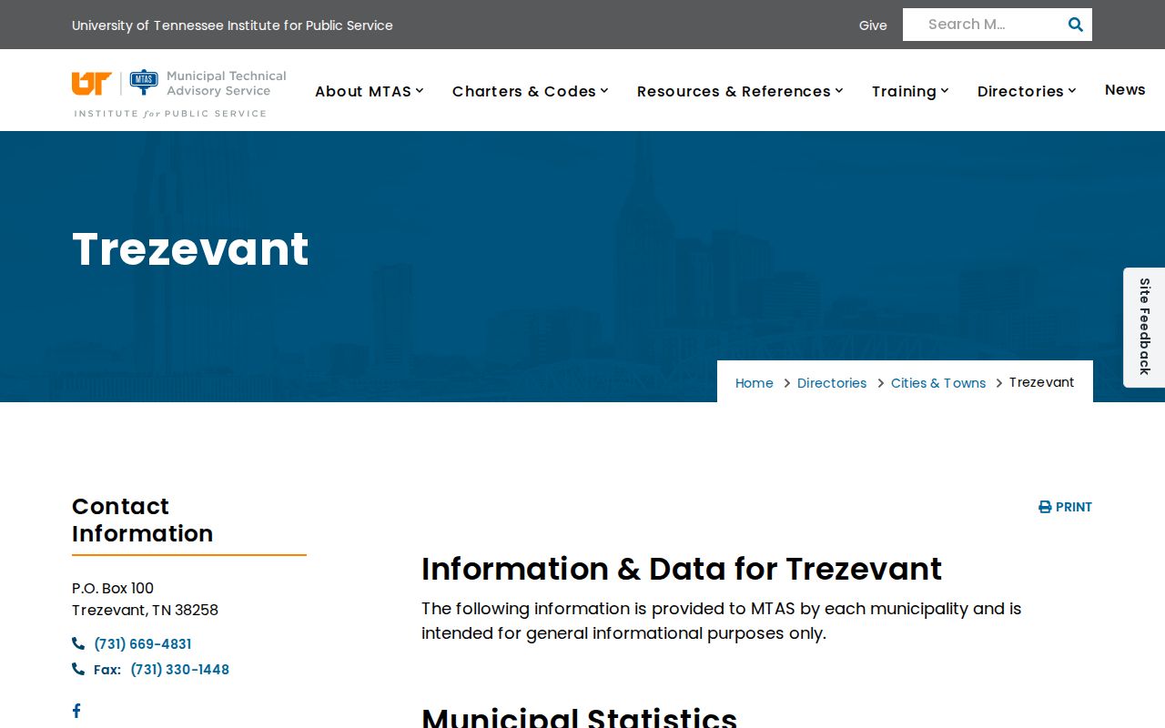 Carroll County Trezevant Recorder and municipal court-clerk contact